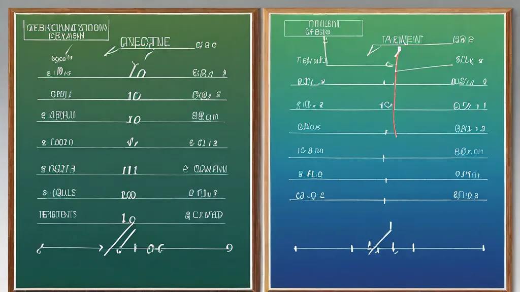 Calculus derivatives visualization with curves and tangent lines
