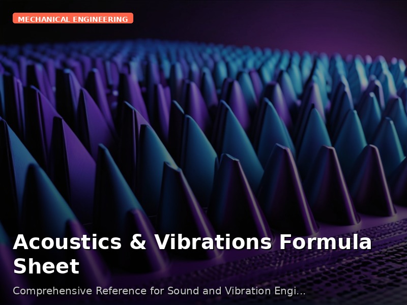 Acoustics & Vibrations