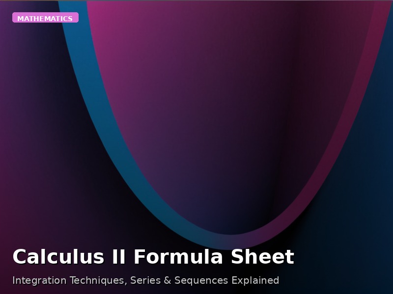 Calculus II - Integrals