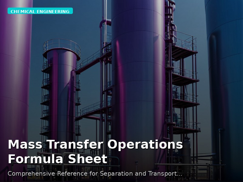 Mass Transfer Operations