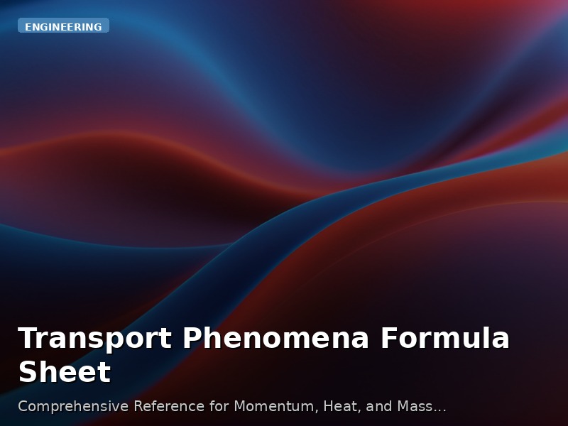 Transport Phenomena