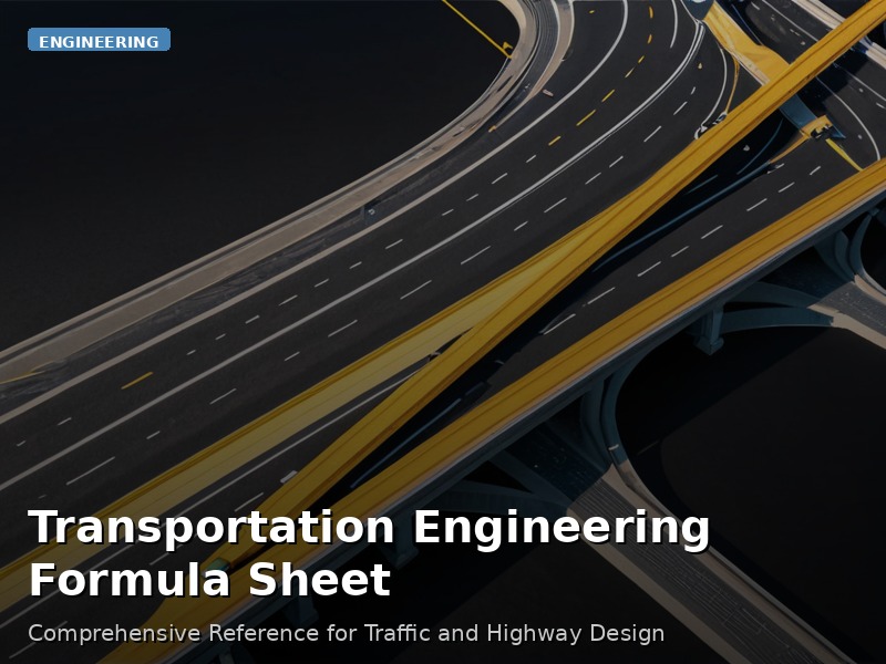 Transportation Engineering