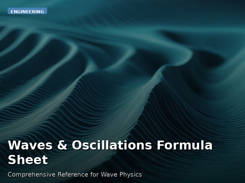 Waves & Oscillations